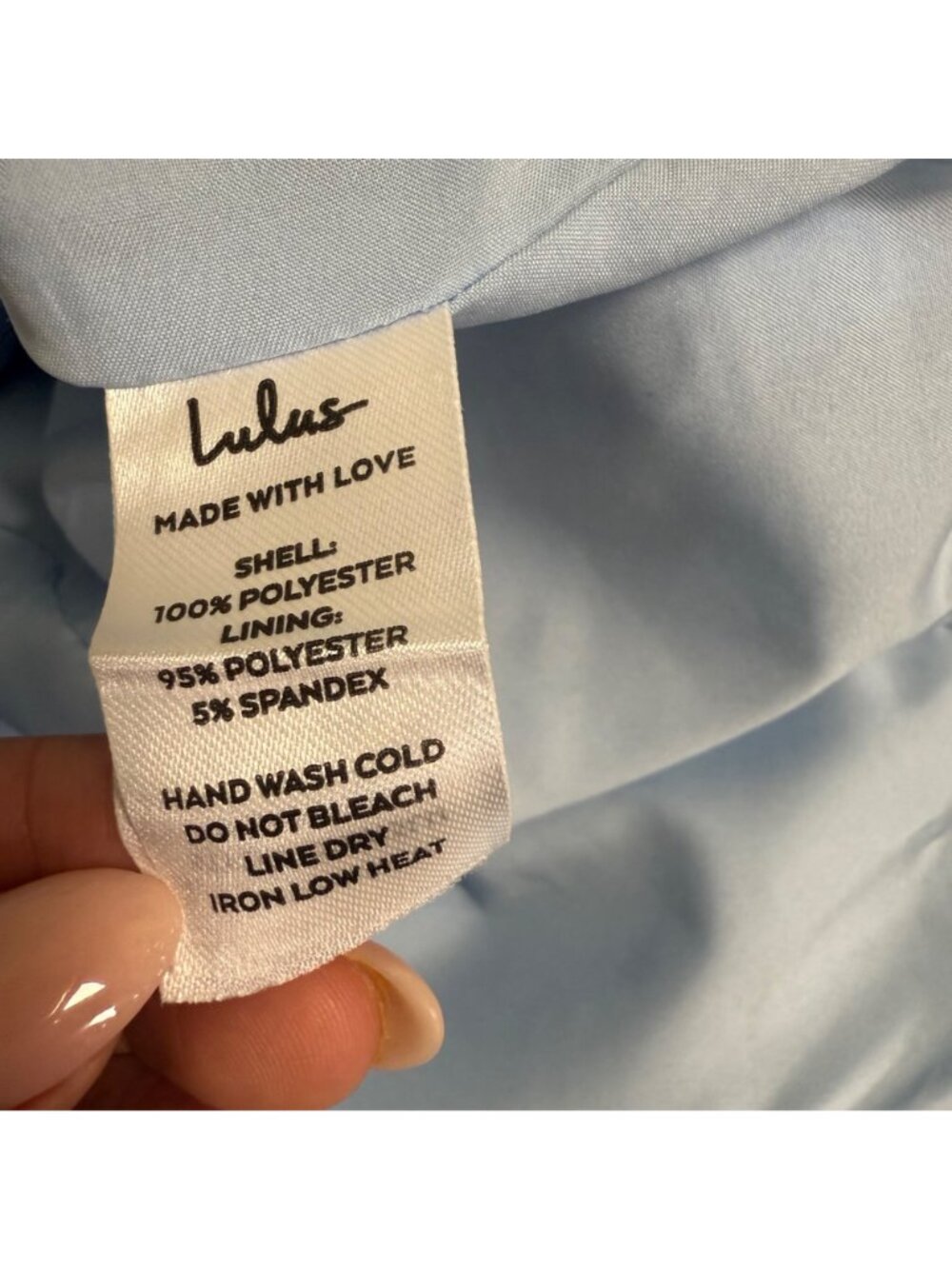 Lulus Delicate Destiny Light Blue Jacquard Strapless Mini Dress Bodycon Medium - Picture 15 of 16